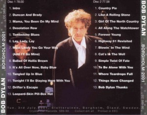 Bob Dylan 2001.07.03 Borgholm 2001 - Sweden back
