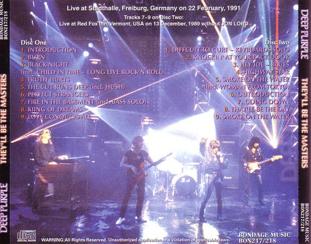 Deep Purple / They’ll Be The Masters / 2CD – GiGinJapan