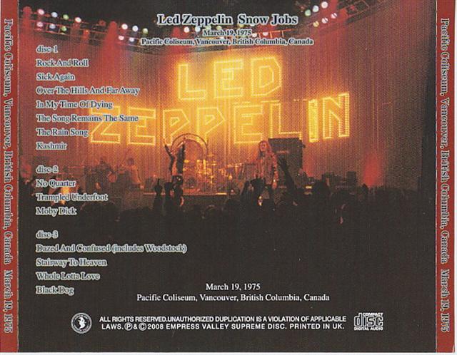 Led Zeppelin / Snow Jobs / 3CD – GiGinJapan