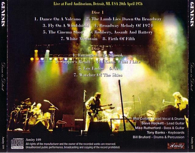 Genesis / Dance In Detroit / 2CDR – GiGinJapan