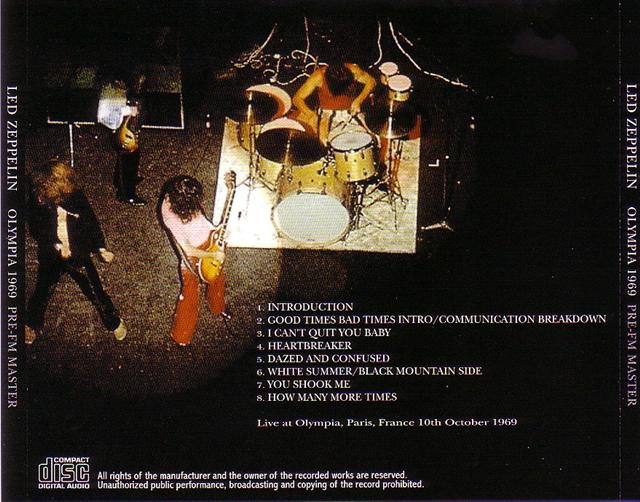 Led Zeppelin / Olympia 1969 Pre Fm Master / 1CD – GiGinJapan
