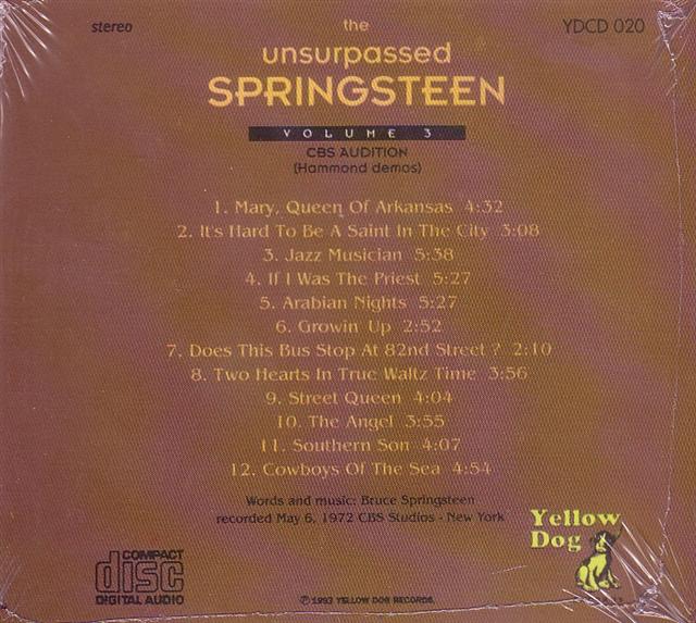 Bruce Springsteen / The Unsurpassed Springsteen Vol 3 /1CD Digipak