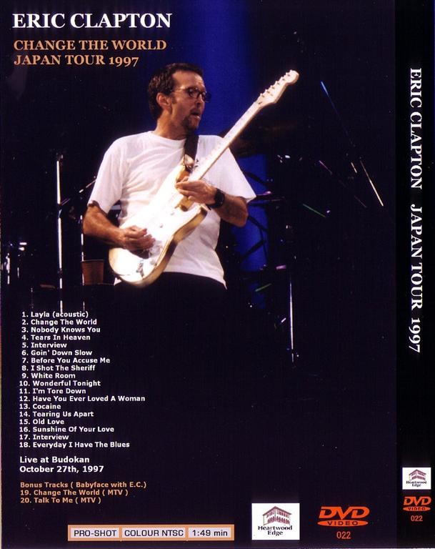 Eric Clapton / Japan Tour 1997 / 1DVDR – GiGinJapan