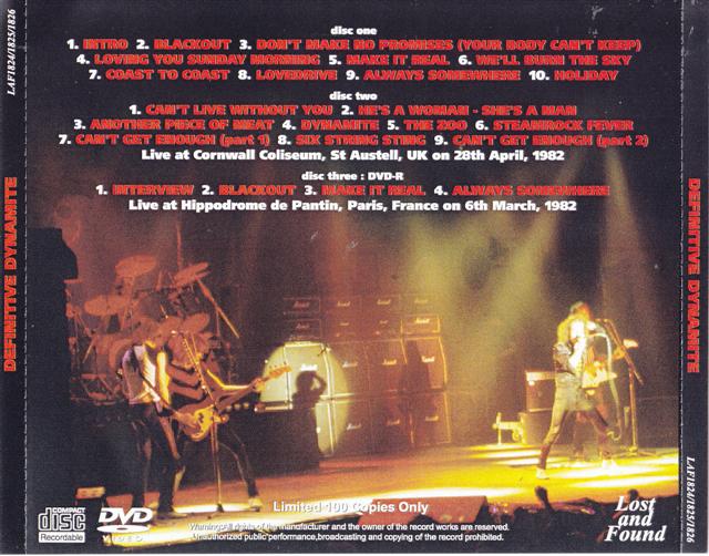 Scorpions / Definitive Dynamite / 2CDR+1DVDR – GiGinJapan