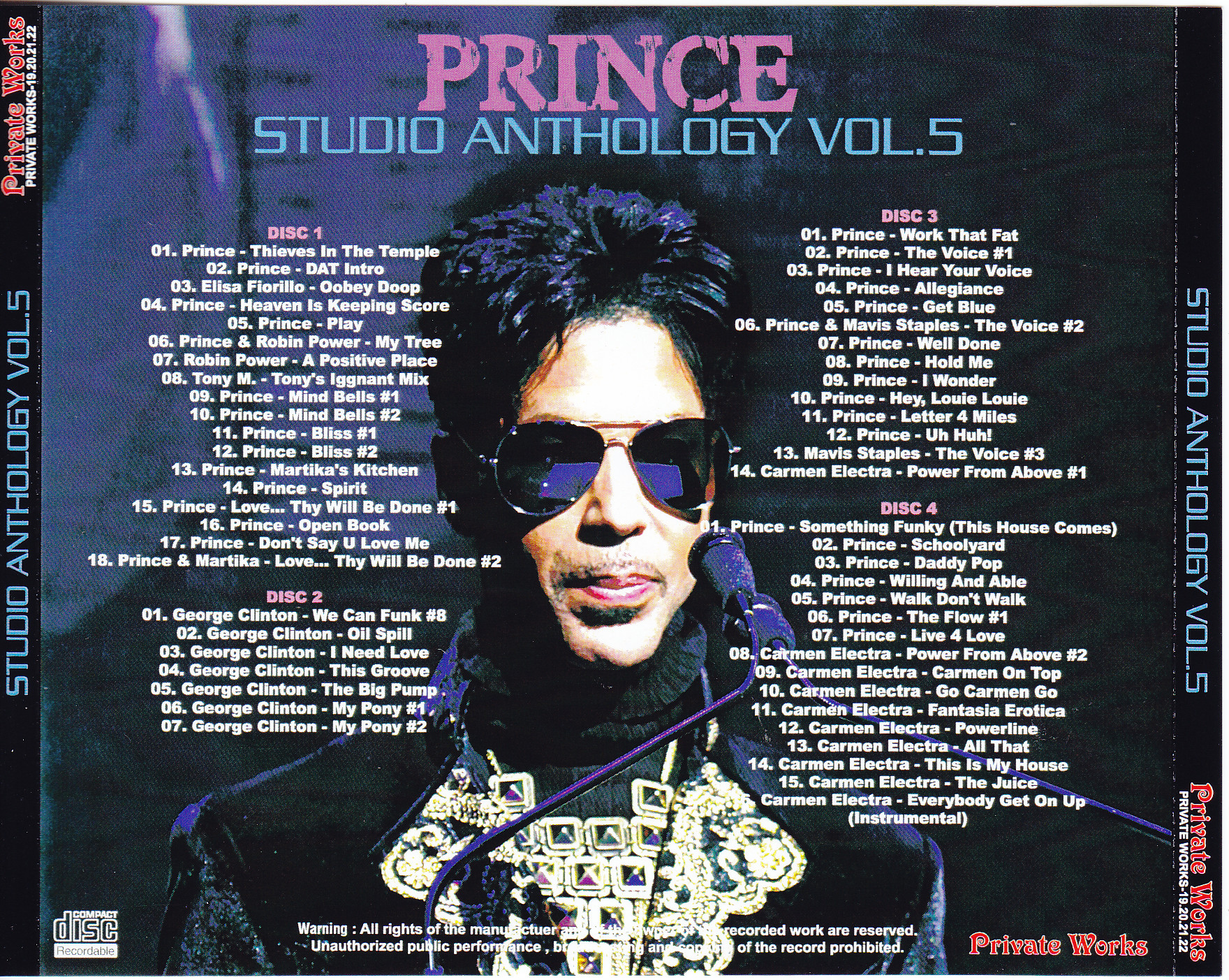 Prince / Studio Anthology Vol 5 /4CDR – GiGinJapan