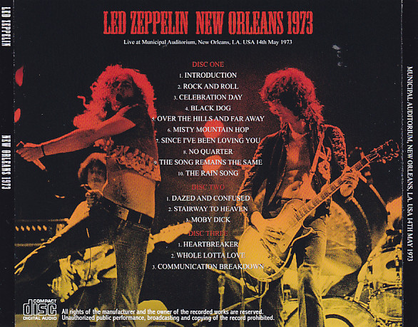Led Zeppelin / New Orleans 1973 / 3CD – GiGinJapan