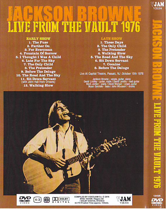 Jackson Browne / Live From The Vault 1976 / 1DVDR – GiGinJapan