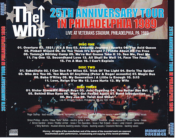 the who 25th anniversary tour