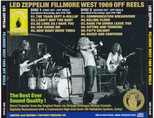 限定版！2CD！Fillmore West 1969 Off Reels1-4YouShookMe - 洋楽