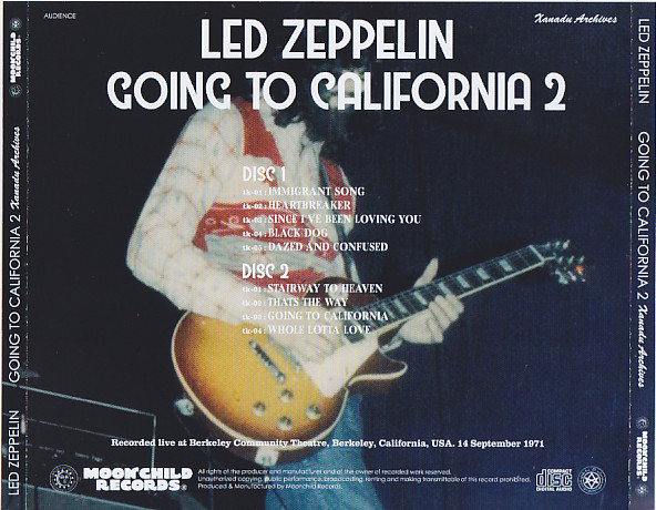 LED ZEPPELIN Going to California Ⅱ