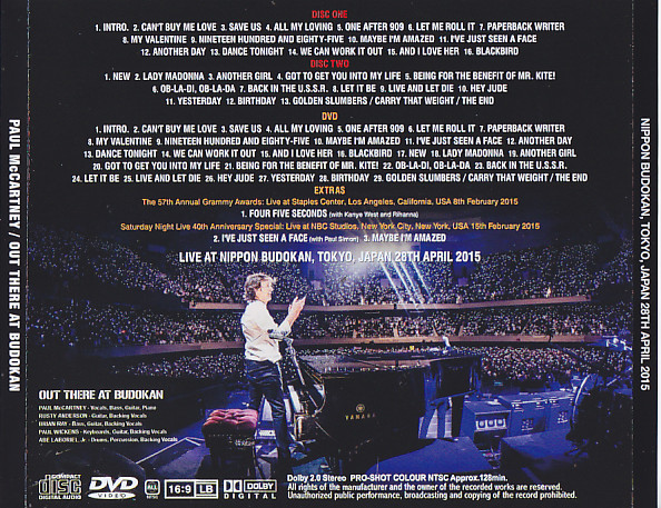 Paul McCartney / Out There At Budokan / 2CD+1DVD – GiGinJapan