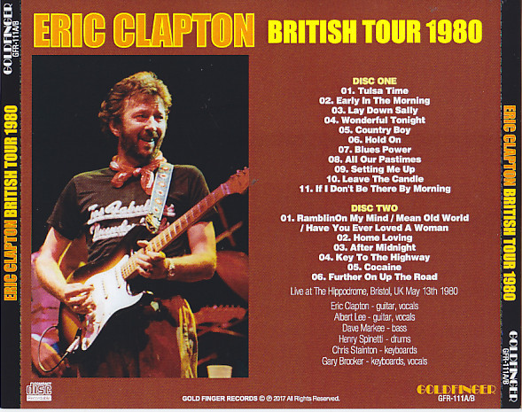 eric clapton 1980 tour