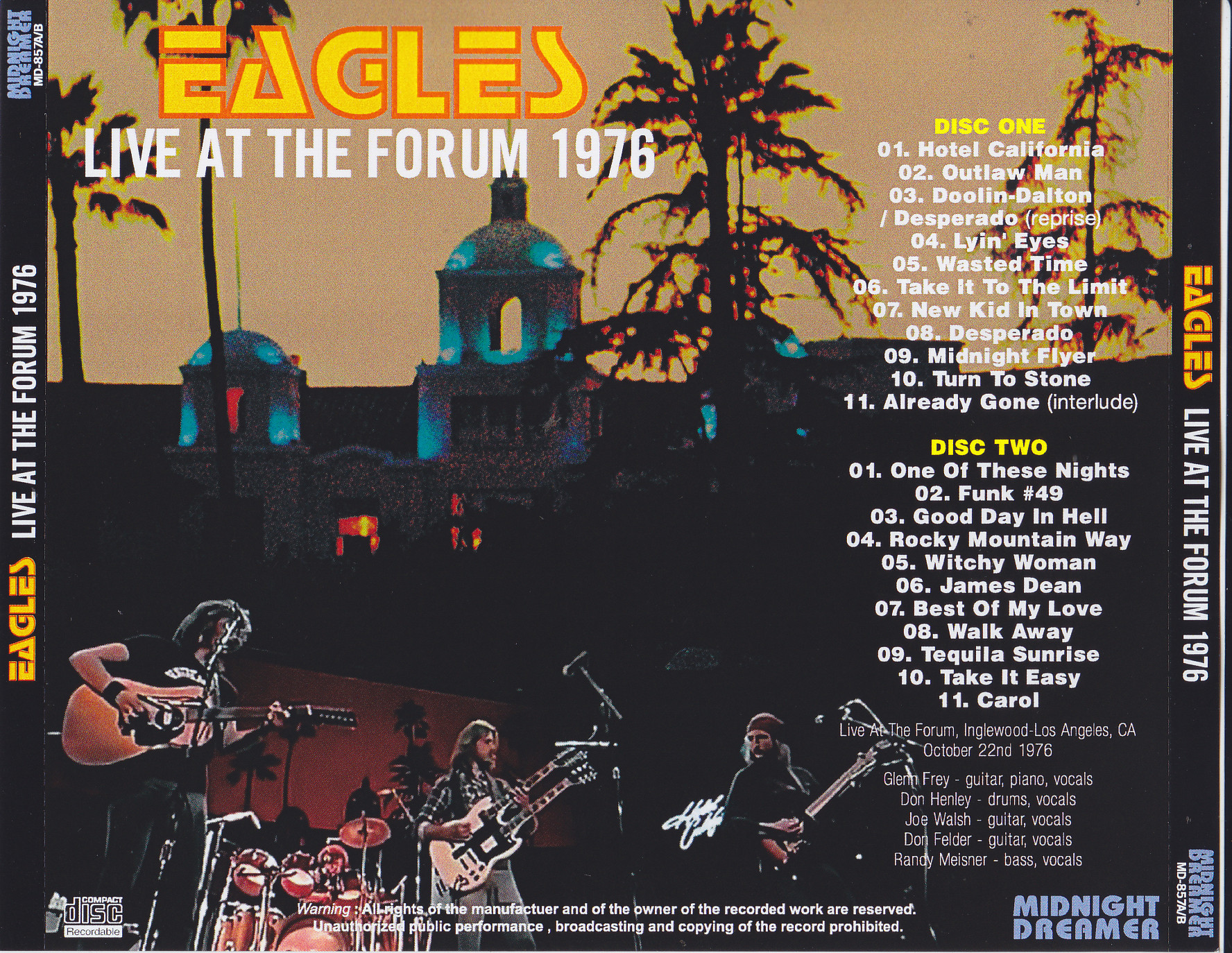 the eagles 1976 tour dates