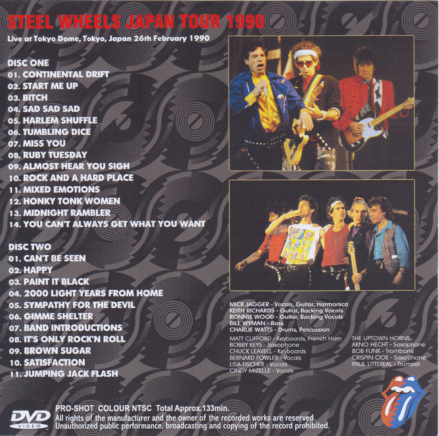 Rolling Stones Steel Wheels Japan Tour 1990 2dvdr Giginjapan
