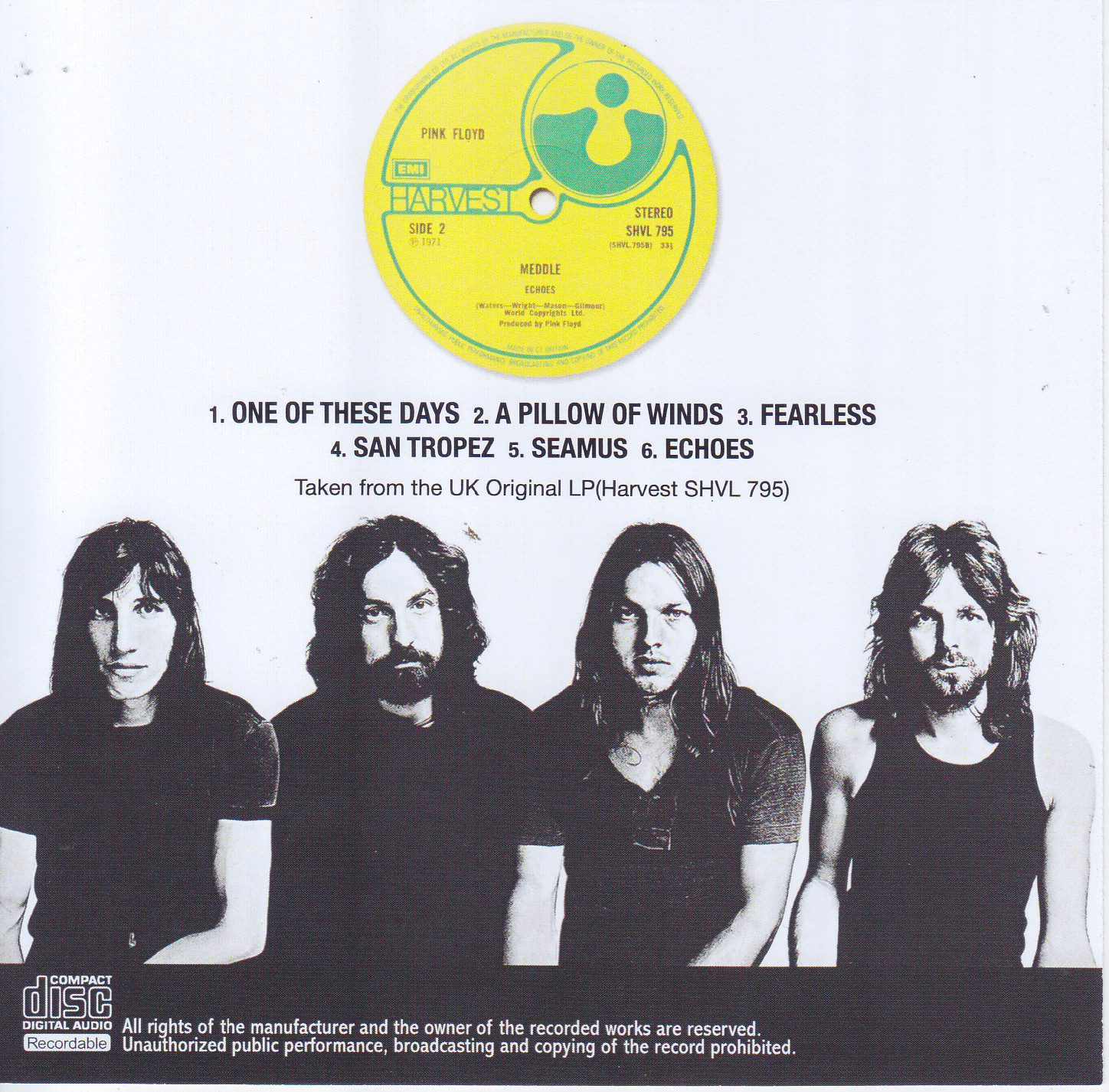 Pink Floyd / Meddle Uk Original LP / 1CDR – GiGinJapan
