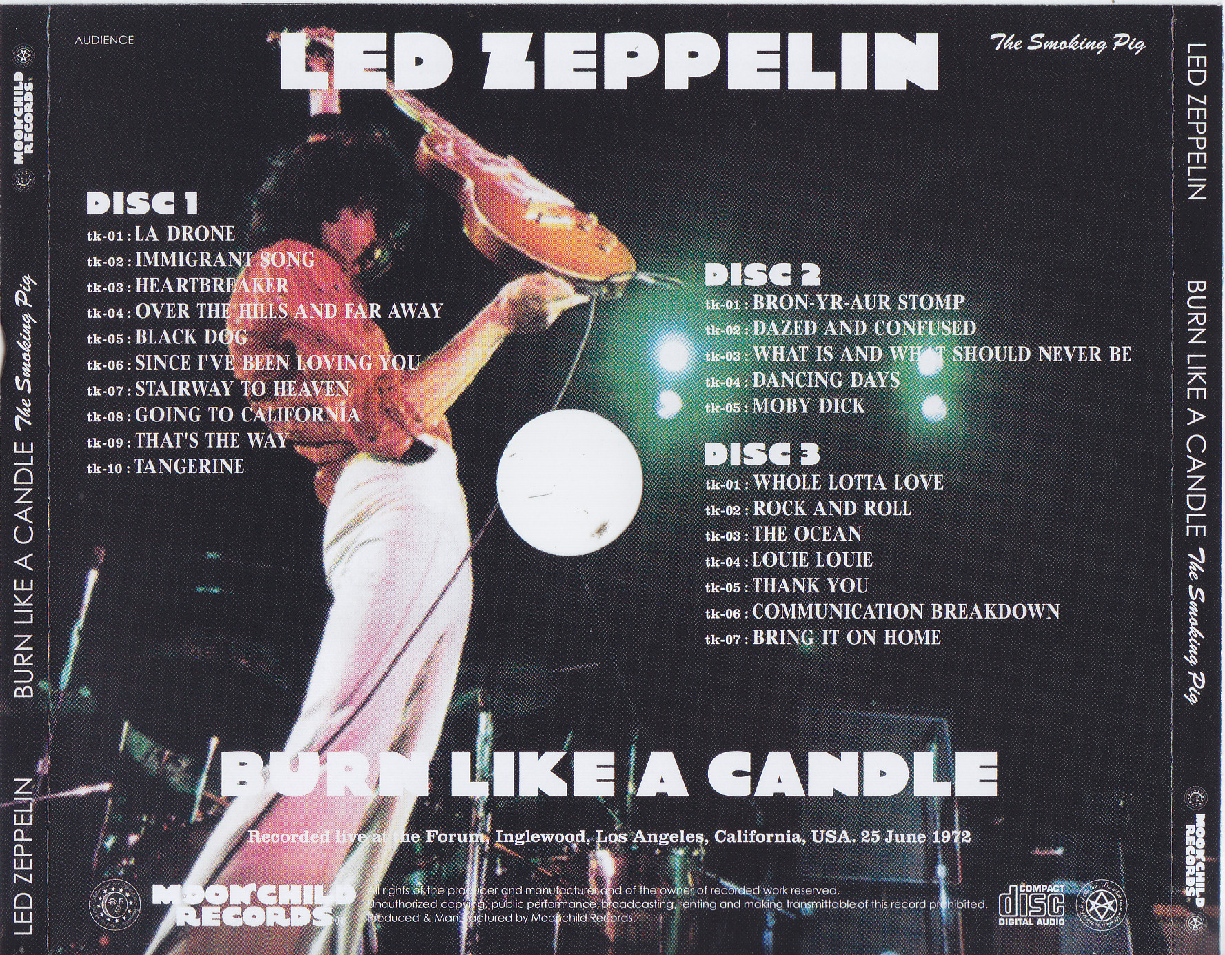 Led Zeppelin / Burn Like A Candle The Smoking Pig / 3CD Moonchild ...