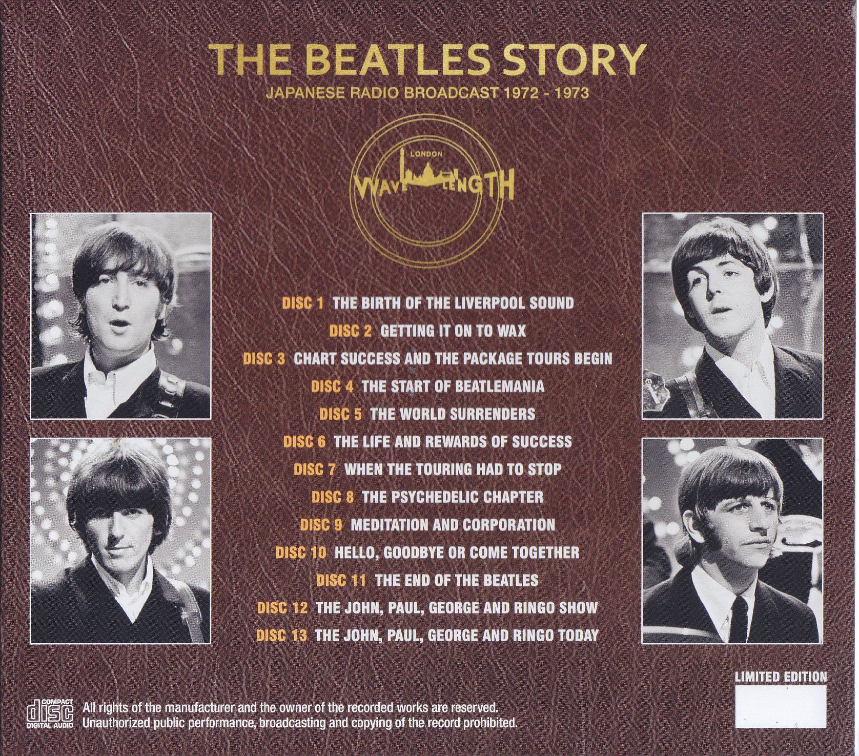 Beatles / Beatles Story Japanese Radio Broadcast 1972 – 1973