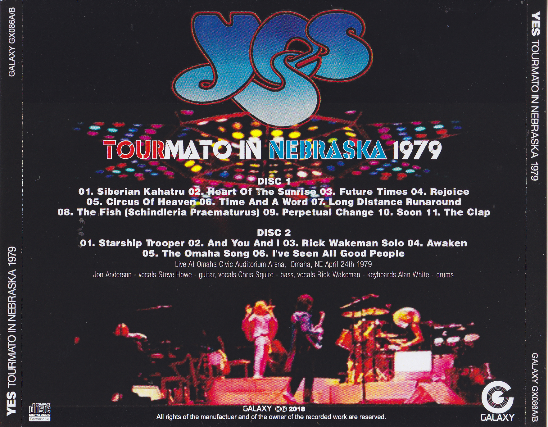 Yes Tourmato In Nebraska 1979 2cdr Giginjapan