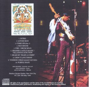 Jimi Hendrix Experience Madison Square Garden 1969 3 Source Mix