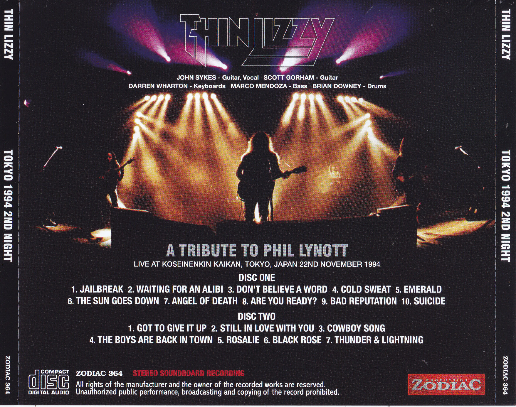 Thin Lizzy / Tokyo 1994 2nd Night / 2CD+1Bonus CDR – GiGinJapan