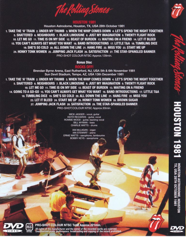 Rolling Stones / Houston 1981 / 1DVD+1Bonus DVD – GiGinJapan