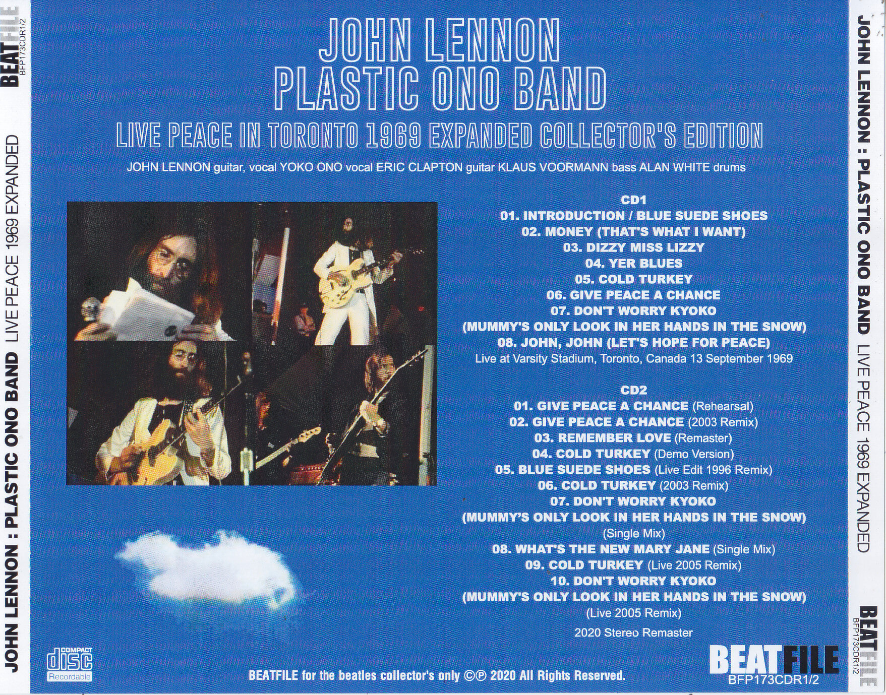 John Lennon & Plastic Ono Band / Live Peace In Toronto 1969