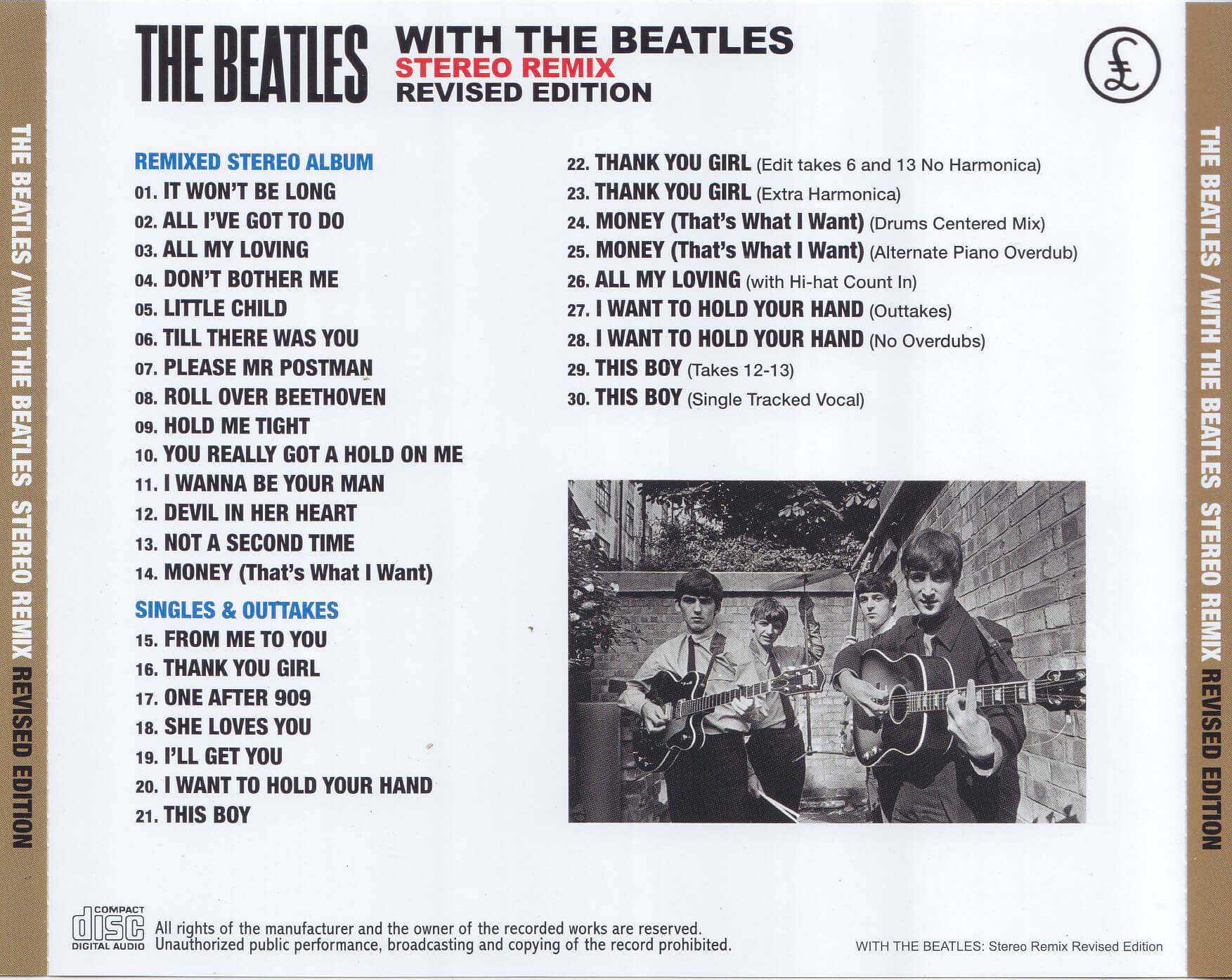 Beatles / With The Beatles Stereo Remix Revised Edition / 1CD