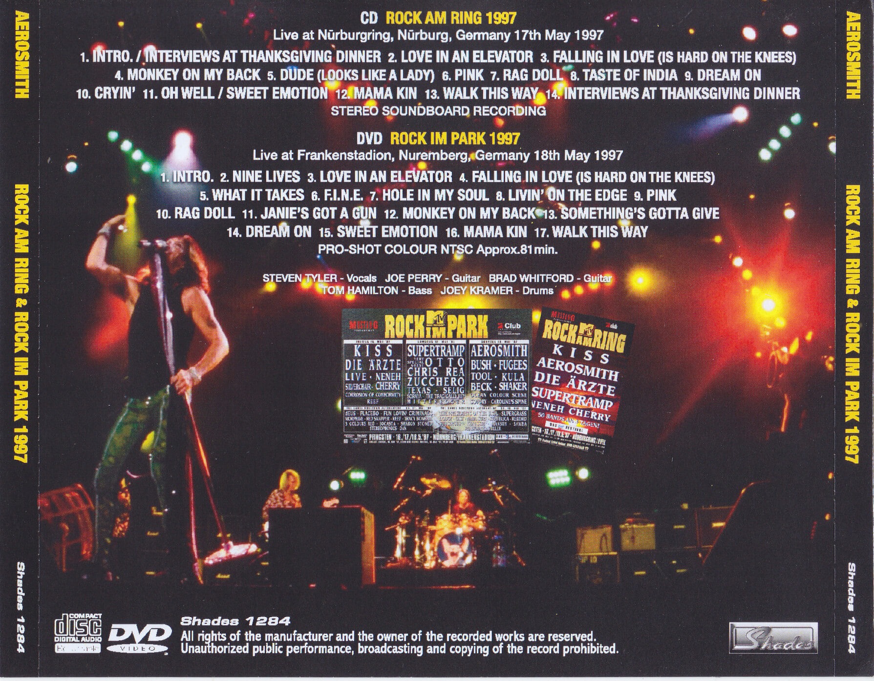 Aerosmith / Rock AM Ring & Rock IM Park 1997 / 1CDR+1DVDR – GiGinJapan