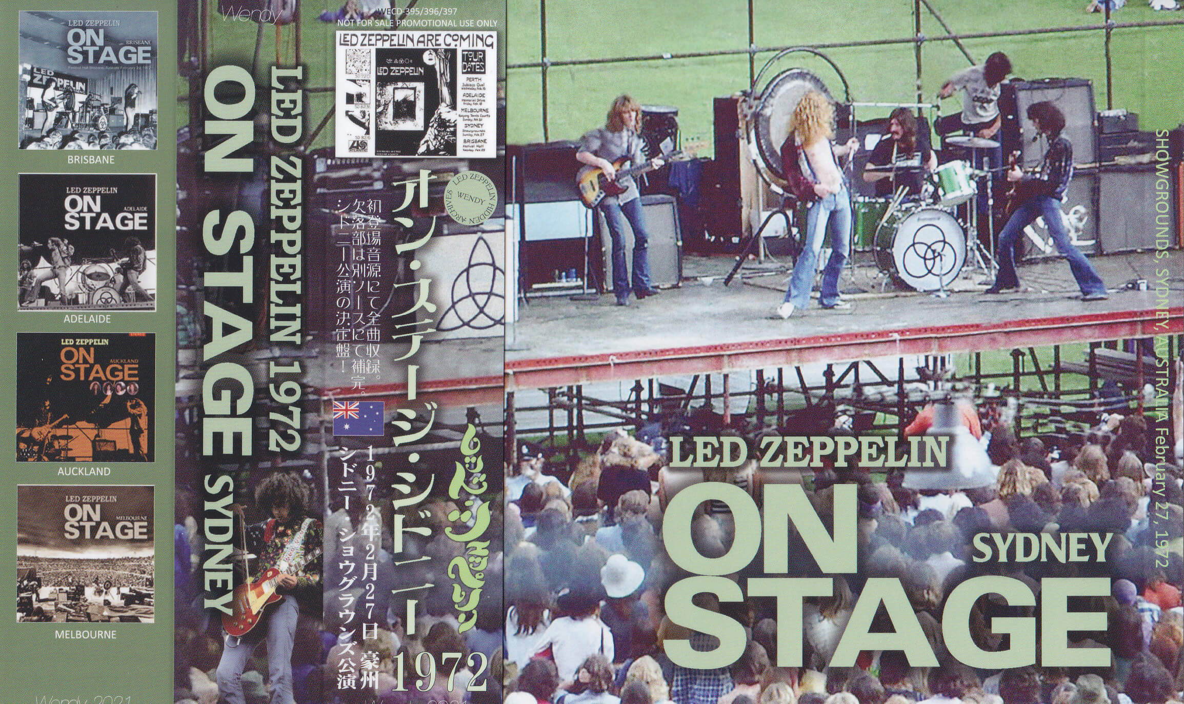 LED ZEPPELIN 1972 ON STAGE SYDNEY 3CD