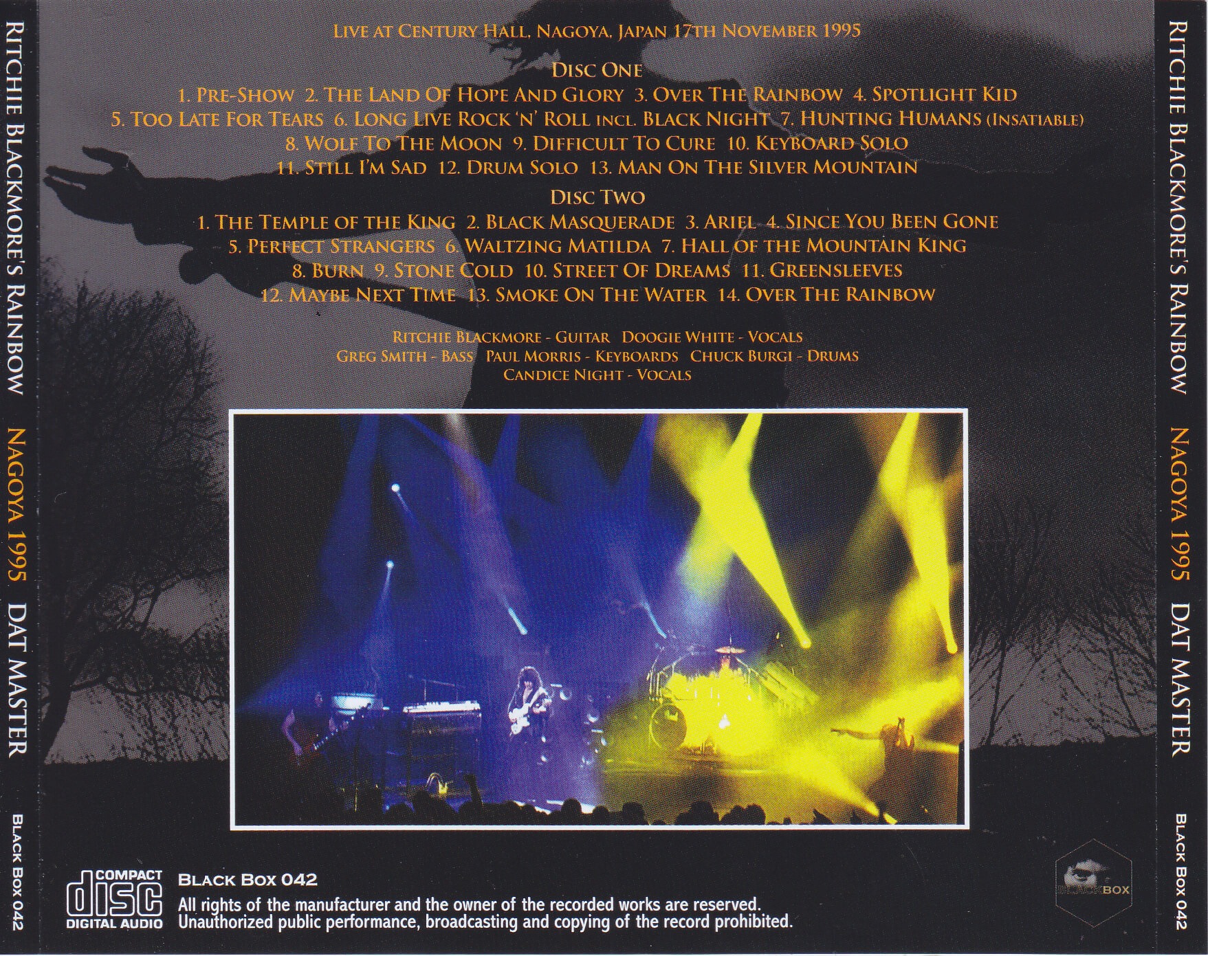 Ritchie Blackmore's Rainbow / Nagoya 1995 Dat Master / 2CD