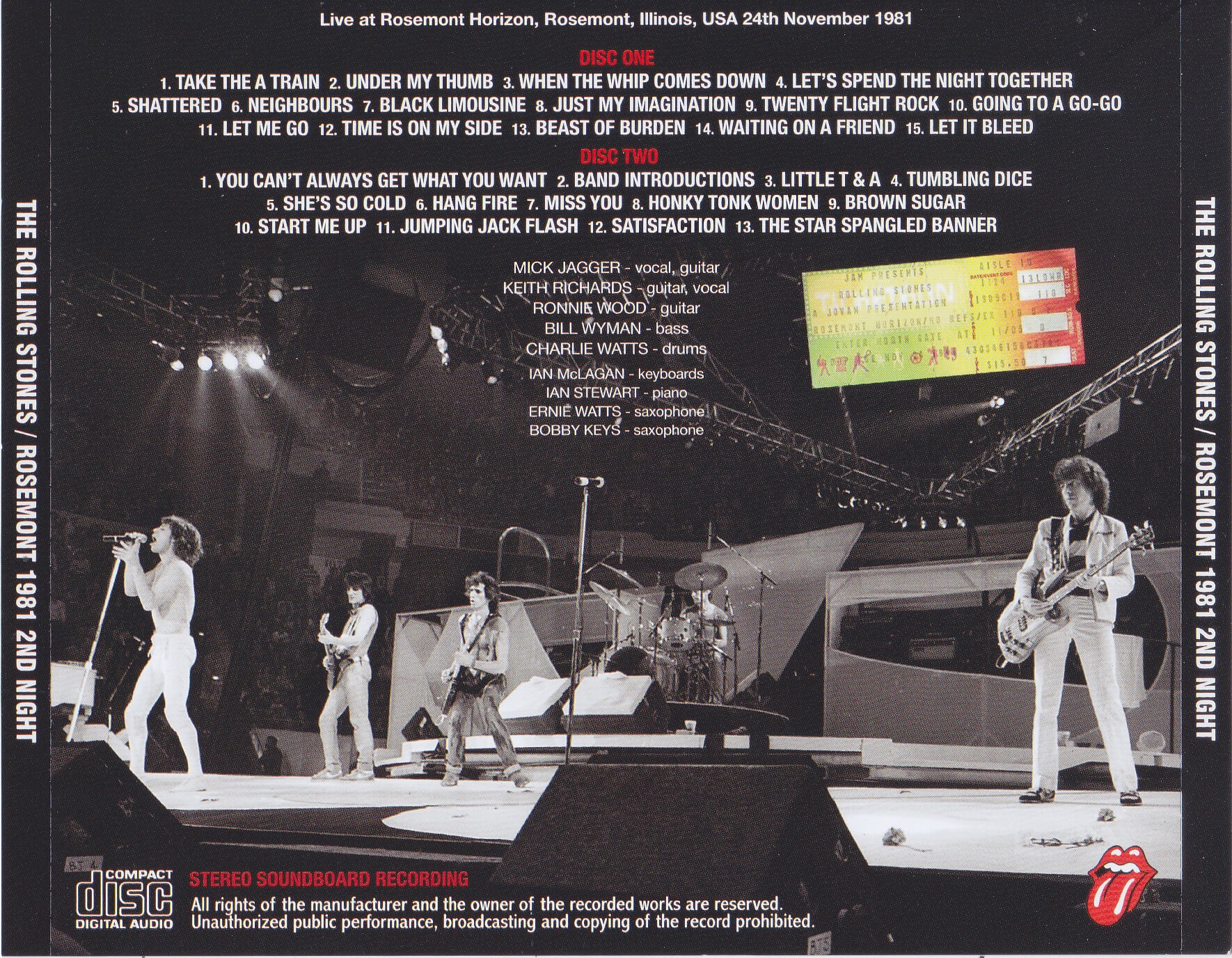 Rolling Stones / Rosemont 1981 2nd Night / 2CD – GiGinJapan