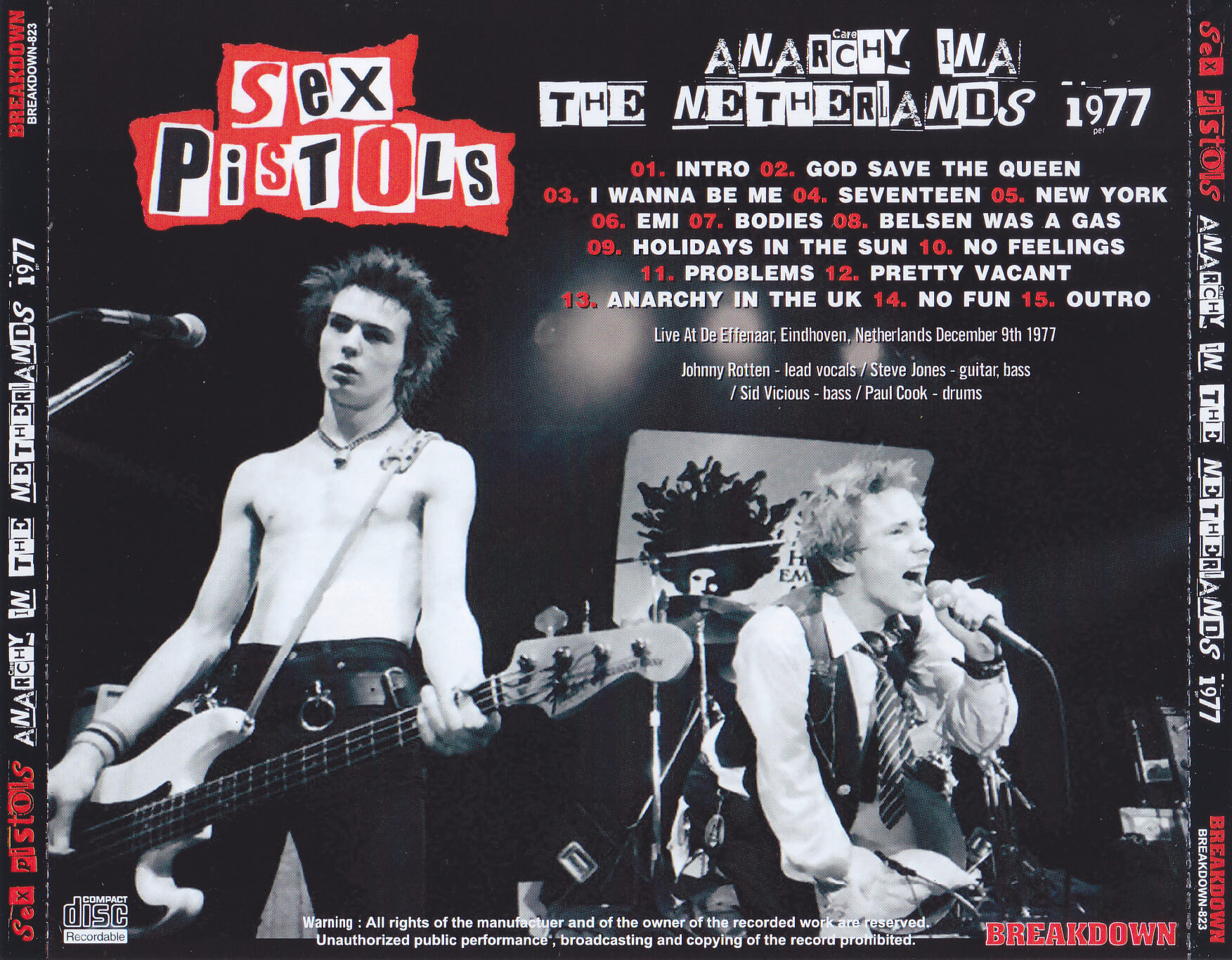 Sex Pistols / Anarchy In The Netherlands 1977 / 1CDR – GiGinJapan