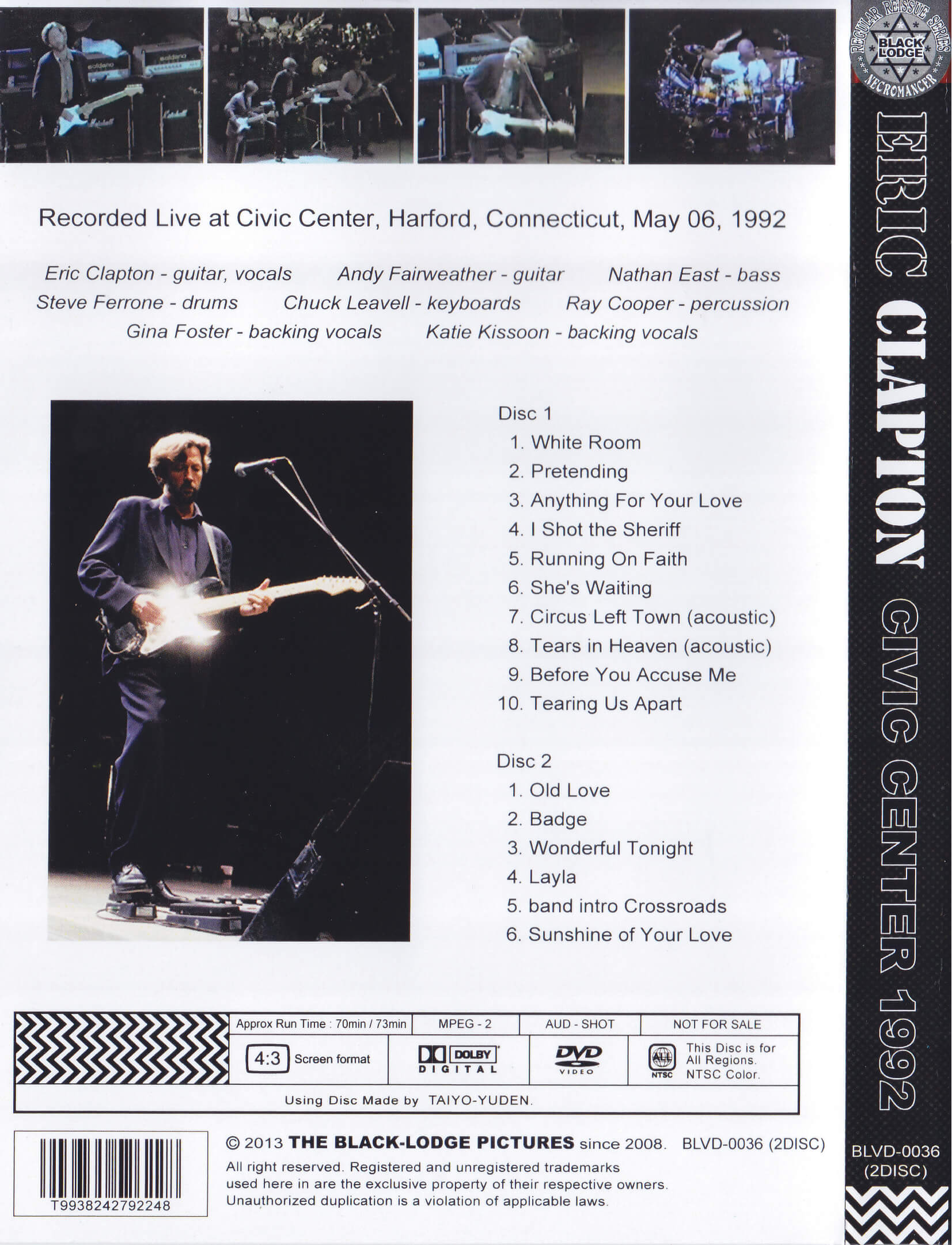 Minnesota Night: 4/18/87 St. Paul Civic Center by Eric Clapton (Bootleg):  Reviews, Ratings, Credits, Song list - Rate Your Music