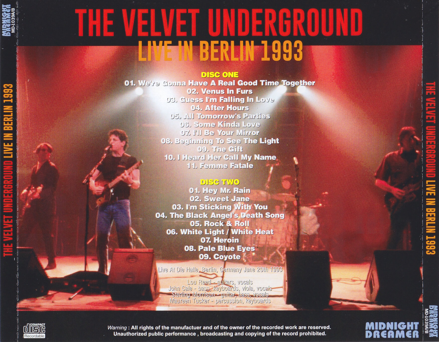 2CDs ベルベット・アンダーグラウンド Live in Europe '93