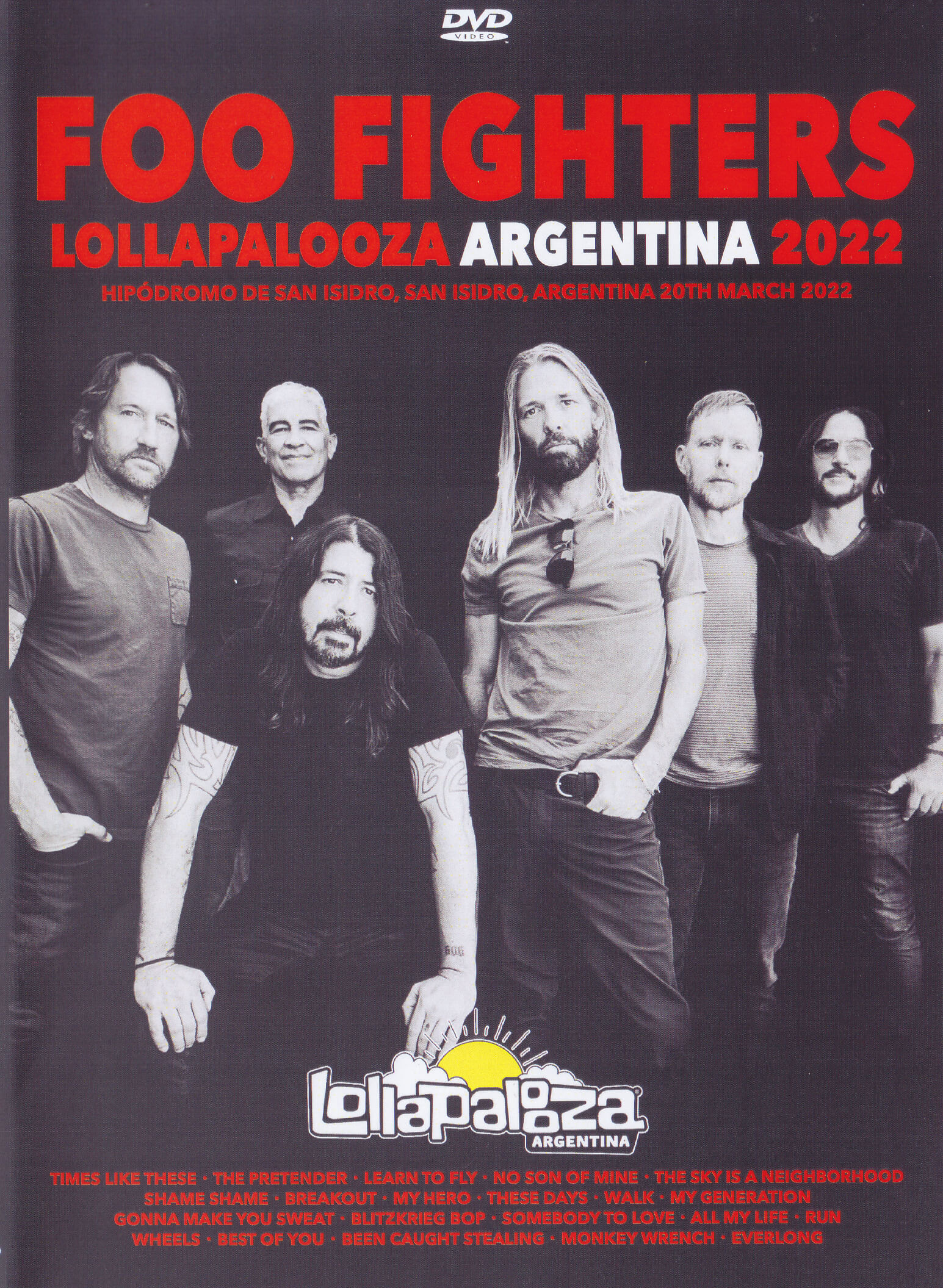 Foo Fighters / Lollapalooza Argentina 2022 / 1DVDR – GiGinJapan