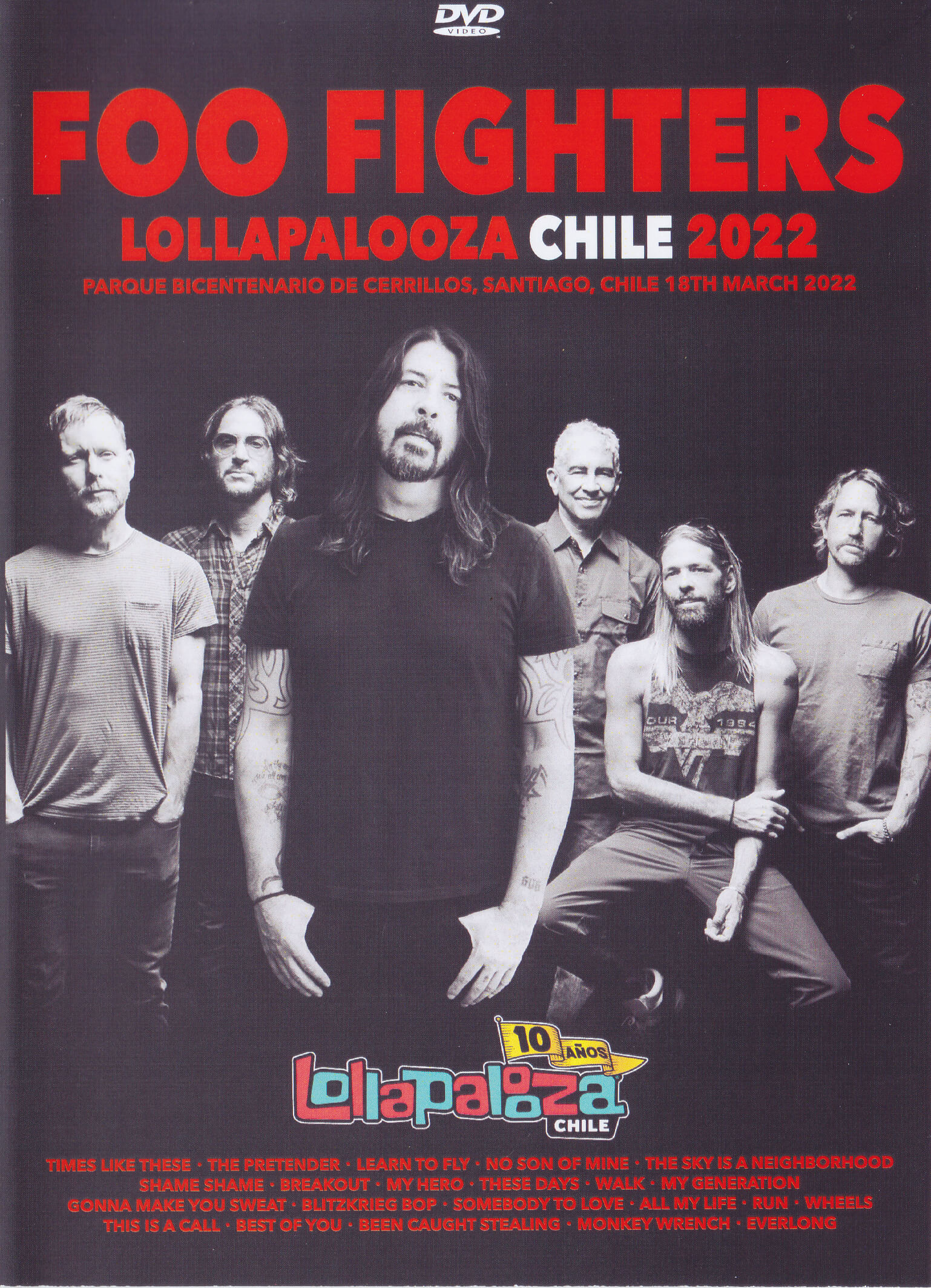 Foo Fighters / Lollapalooza Chile 2022 / 1DVDR – GiGinJapan