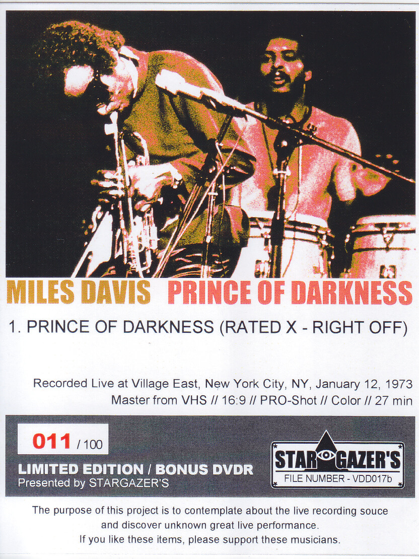 Miles Davis / Live On The Corner / 3CD+1Bonus DVDR With OBI Strip 