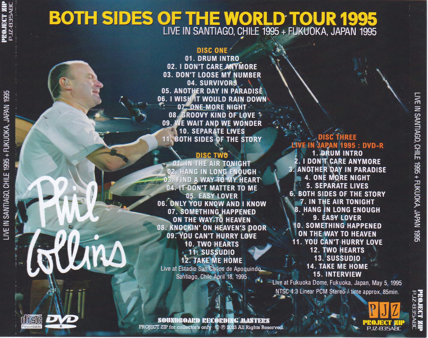 Phil collins both sides songs about family