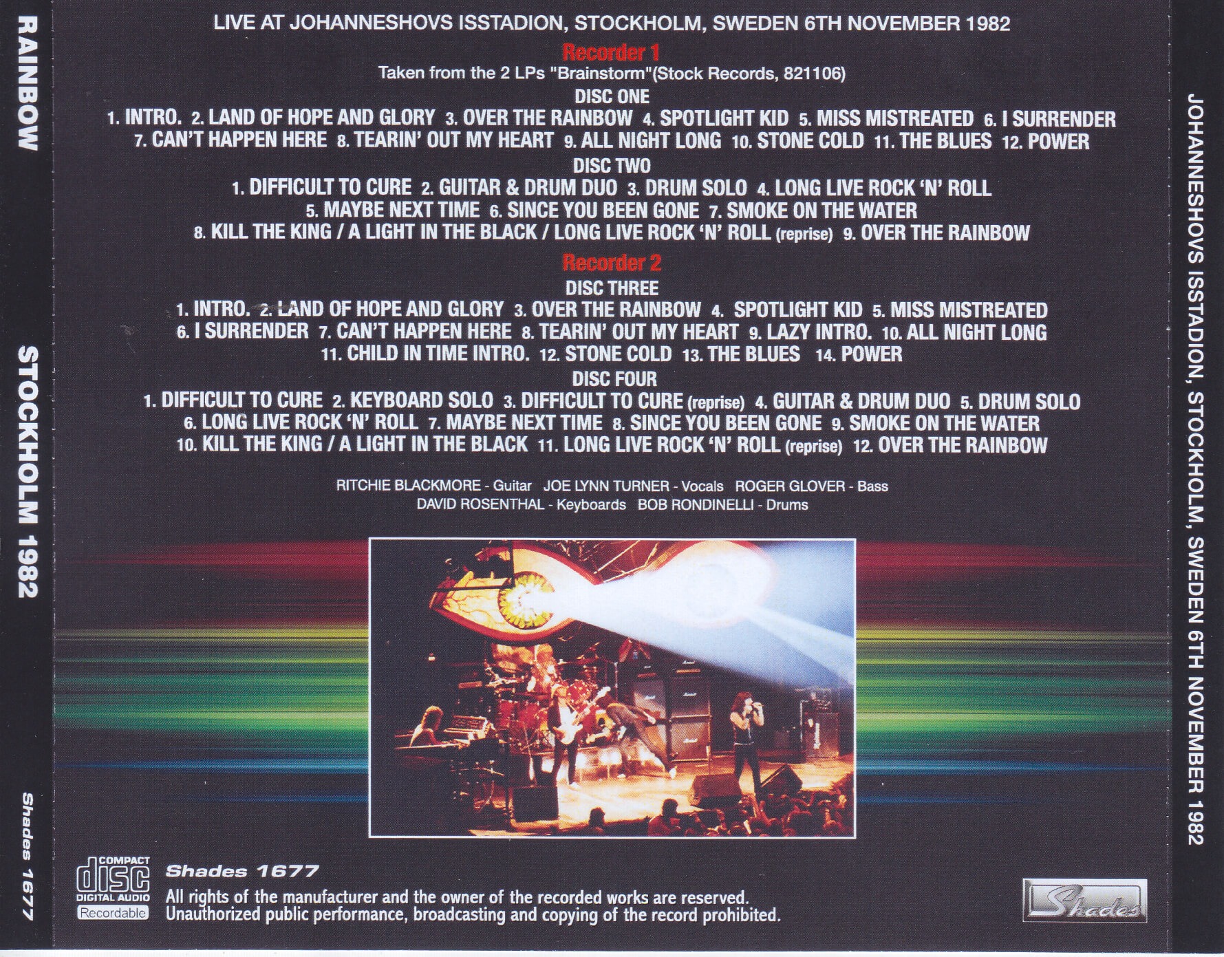 Rainbow / Stockholm 1982 / 4CDR – GiGinJapan