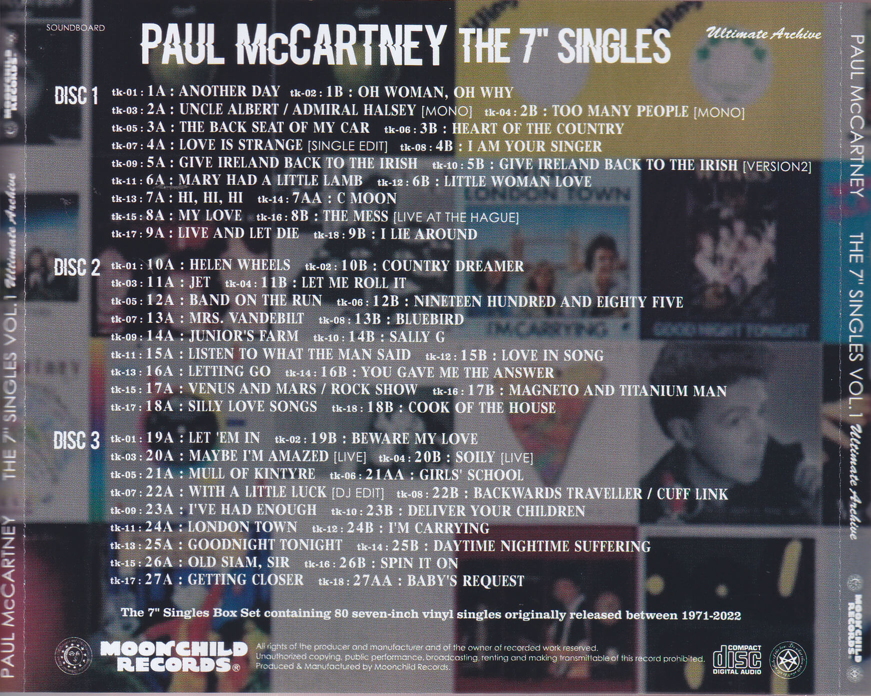 Paul McCartney / The 7″ Singles Vol 1, 2 and 3 / 9CD – GiGinJapan