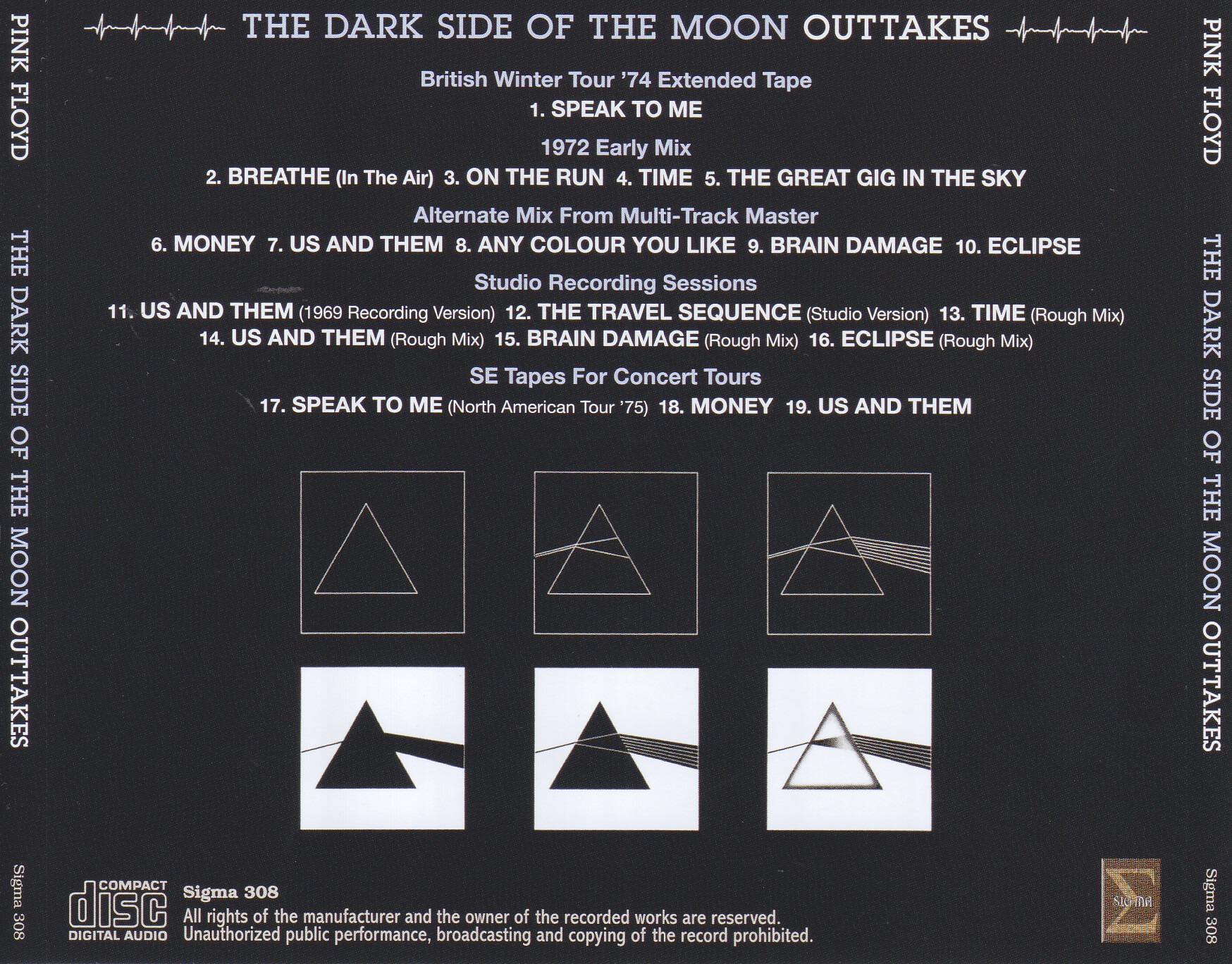 Pink Floyd / The Dark Side Of The Moon Outtakes / 1CD – GiGinJapan