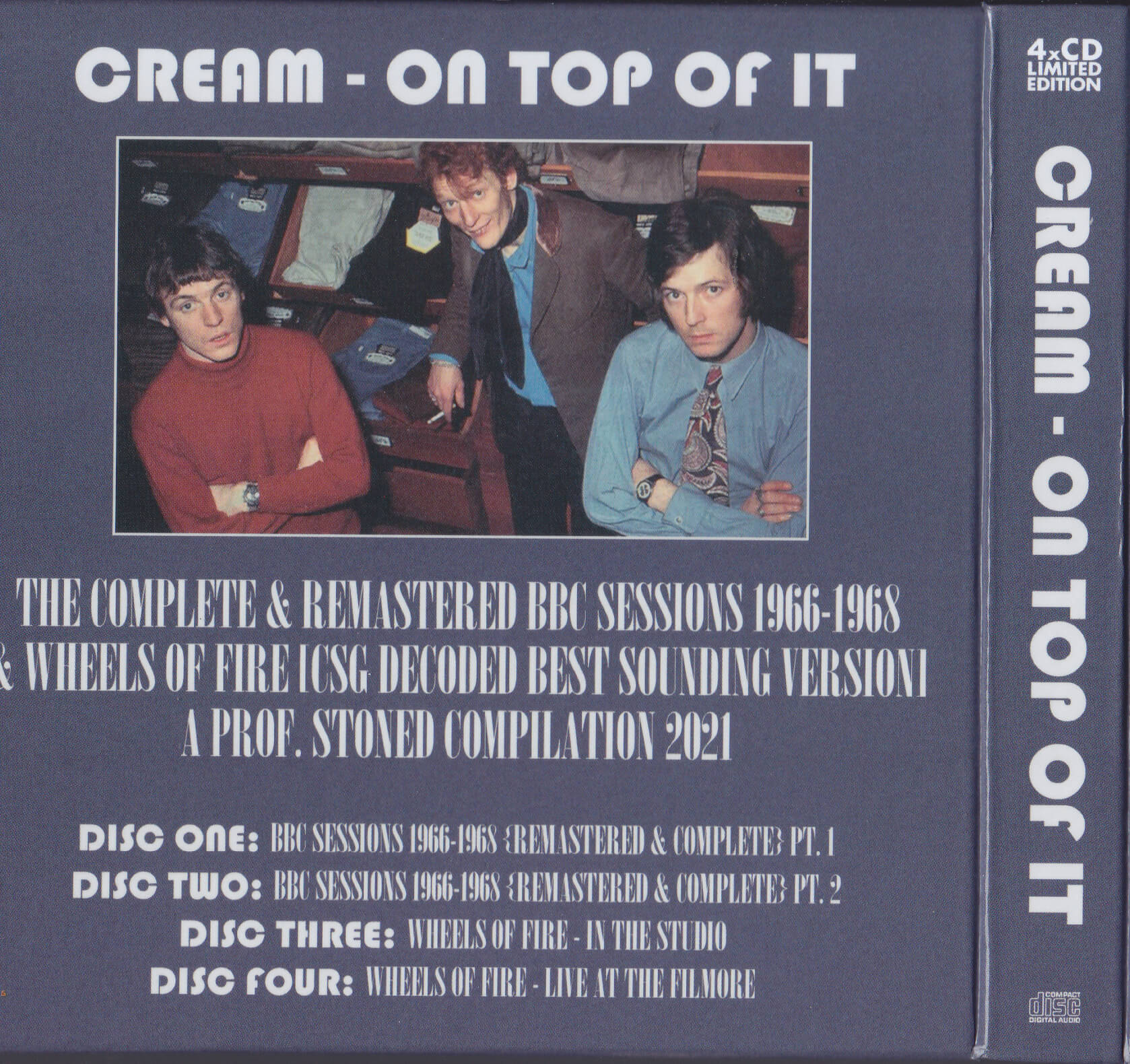 Cream / On Top Of It BBC Sessions 1966 & 1968 / 4CD Box Set 