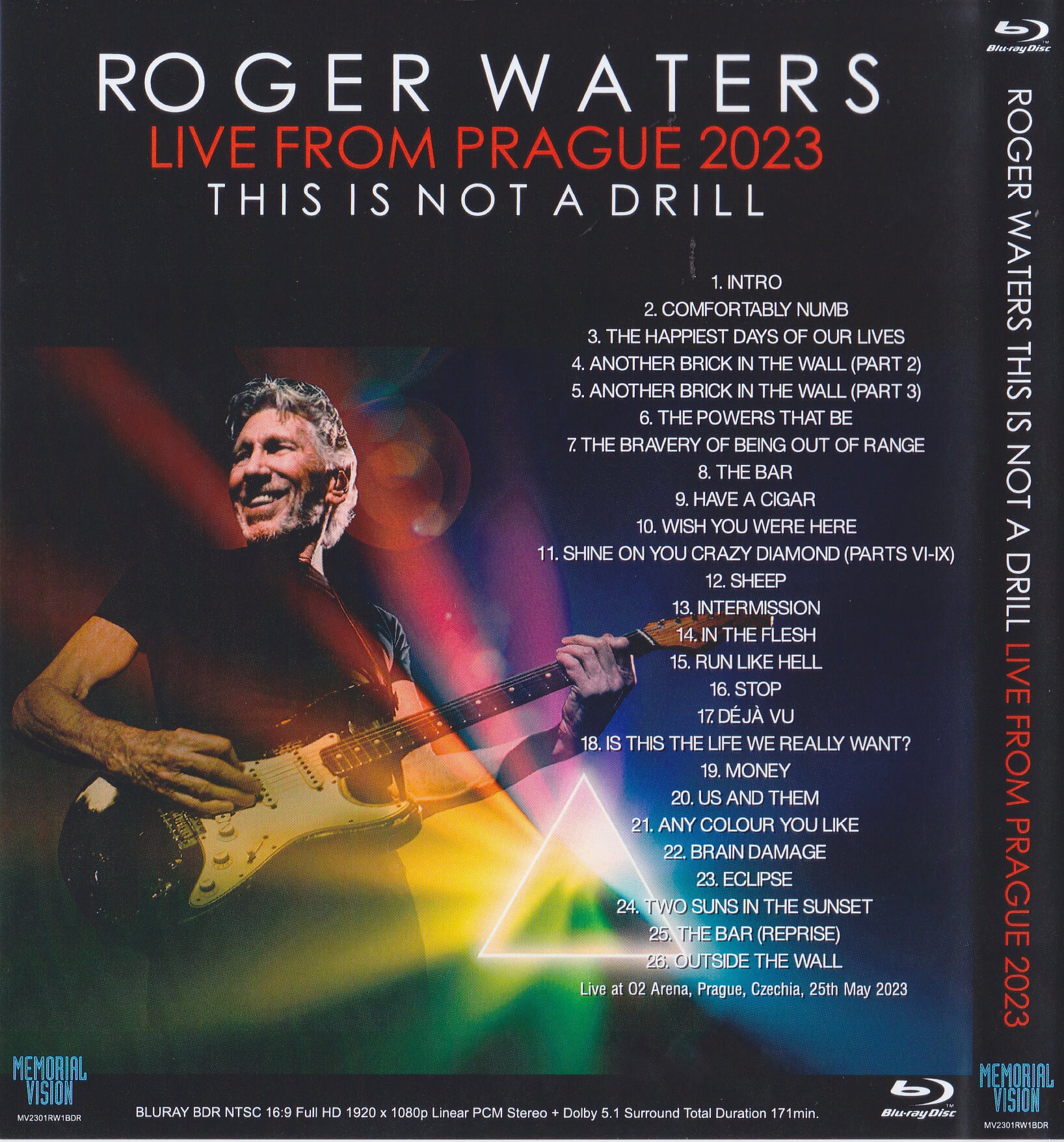 Roger Waters / This Is Not A Drill Live From Prague 2023 / 1Blu Ray R ...