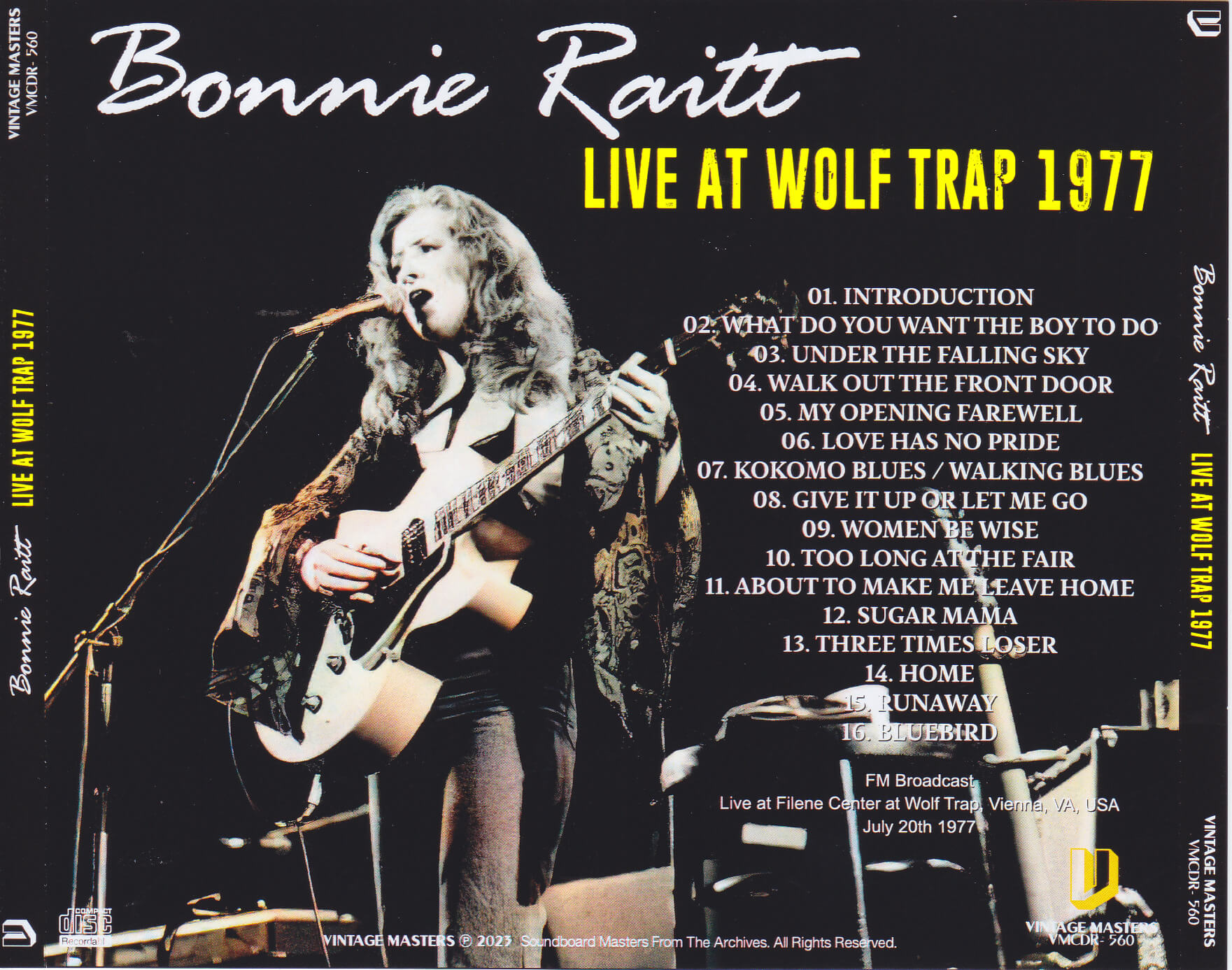 Bonnie Raitt / Live At Wolf Trap 1977 / 1CDR – GiGinJapan